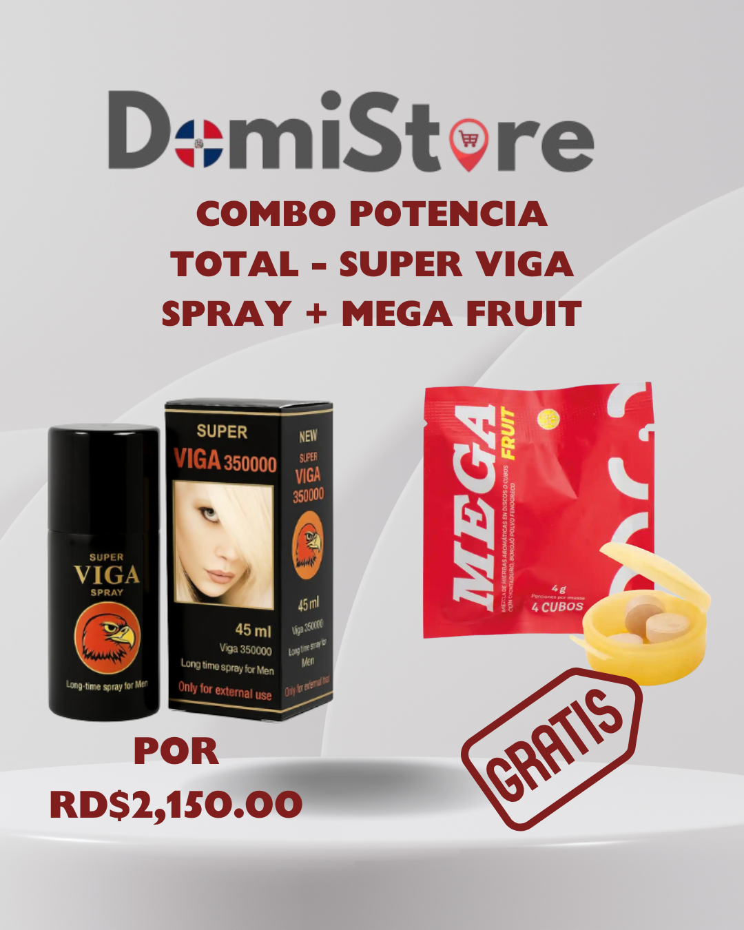 Combo Potencia Total - SUPER VIGA SPRAY + MEGA FRUIT