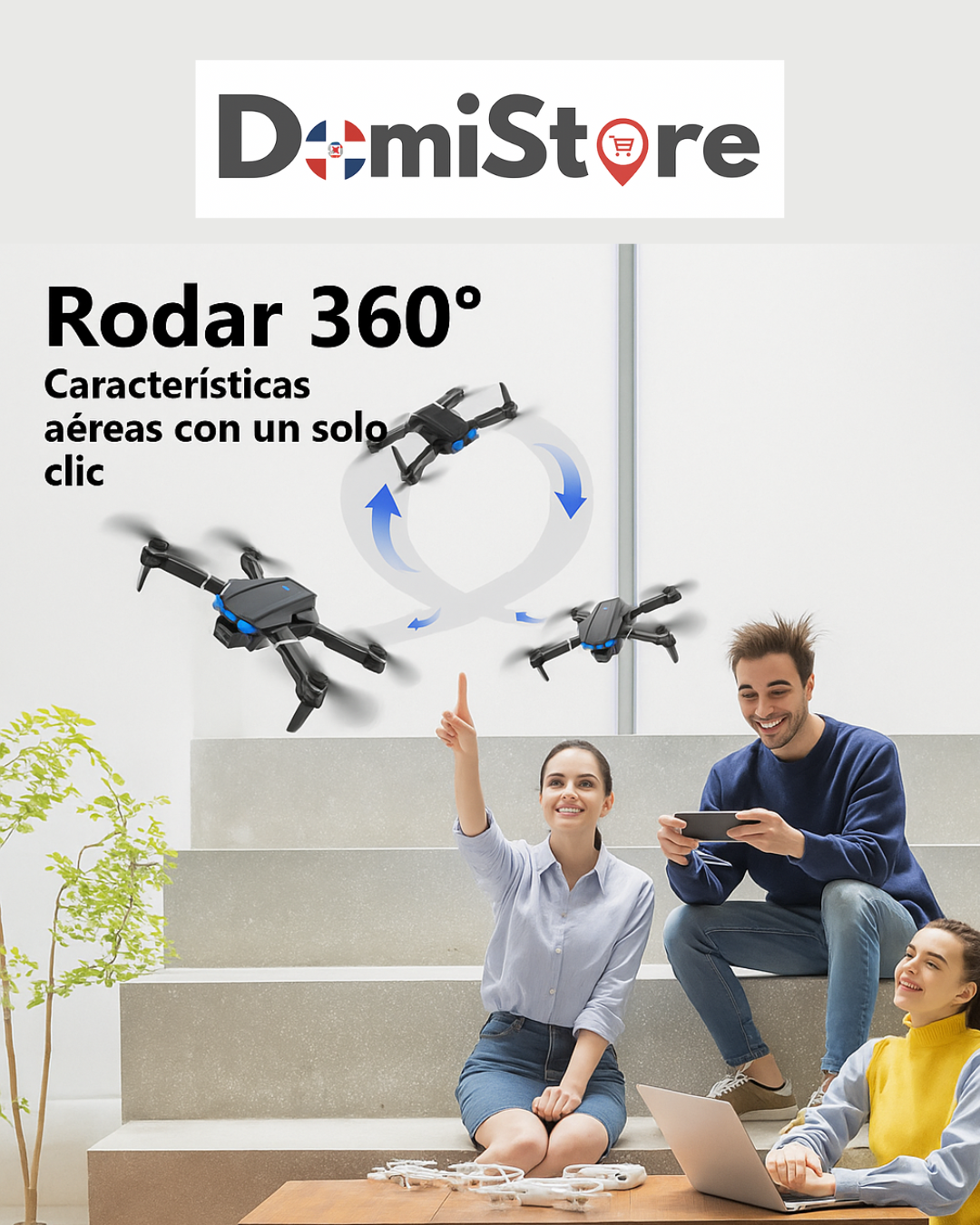 DRONE INTELIGENTE CON CAMARA 4K