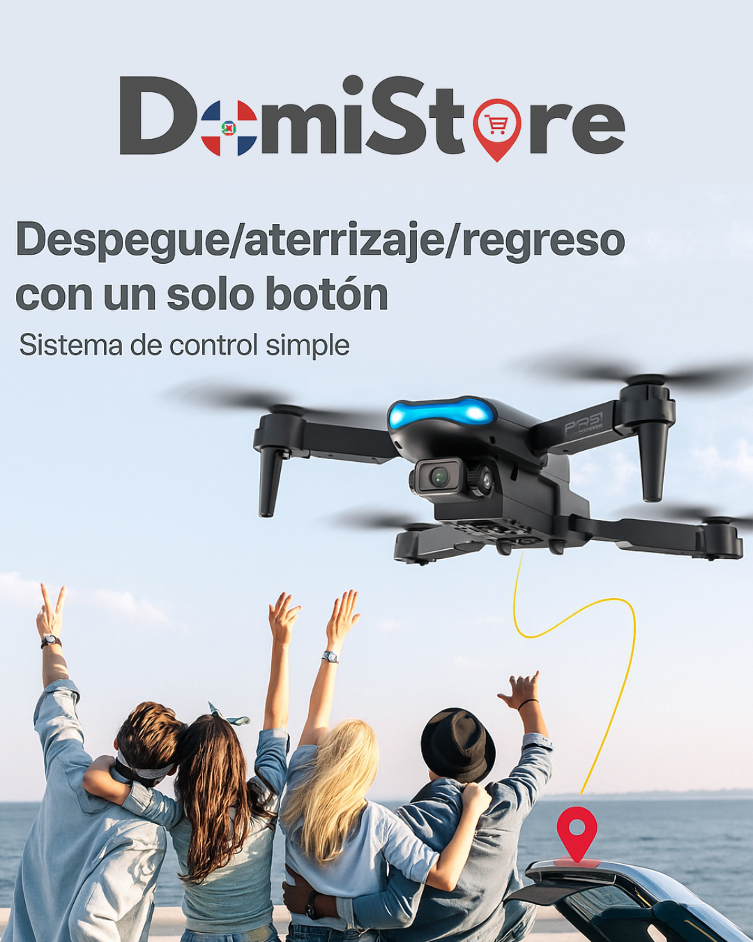 DRONE INTELIGENTE CON CAMARA 4K