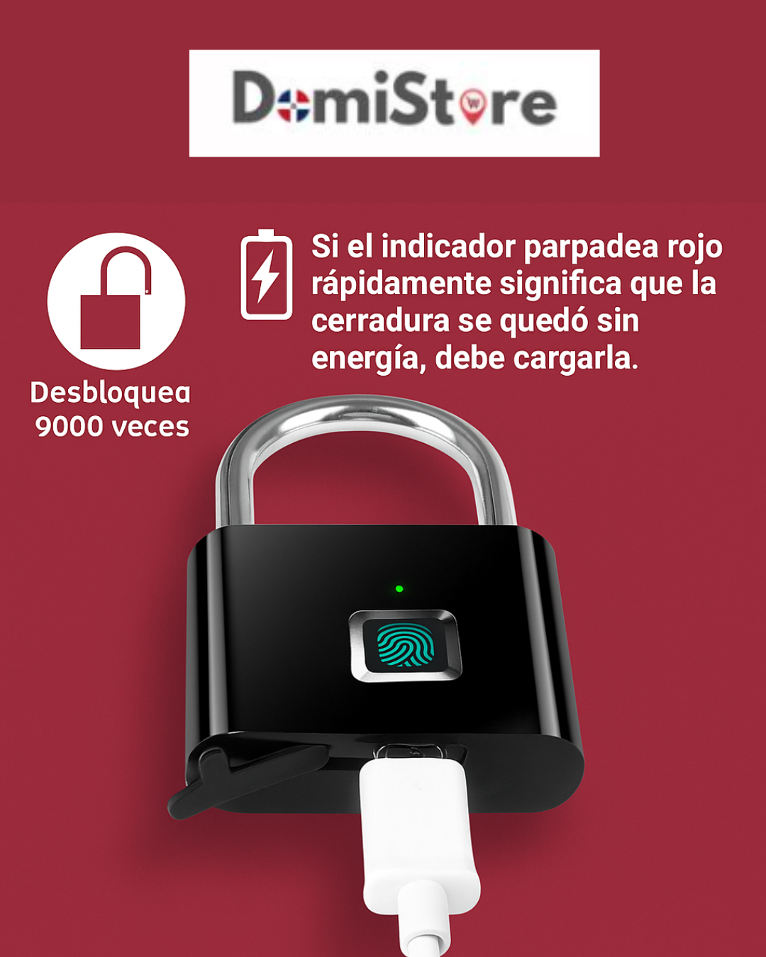Candado de huella dactilar