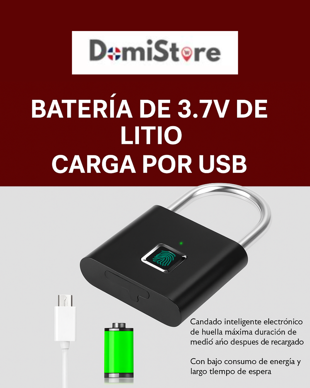 Candado de huella dactilar