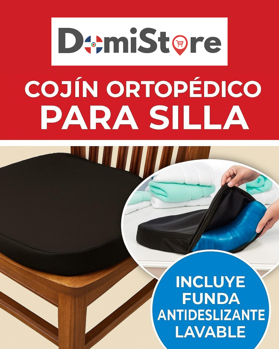 Cojín de Gel Ortopédico Egg Sitter