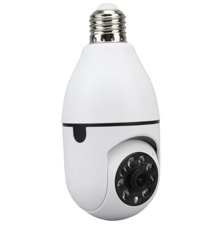 Cámara Bombillo De Seguridad 360° Giratoria Visión Nocturna