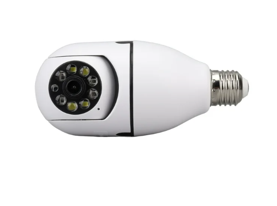 Cámara Bombillo De Seguridad 360° Giratoria Visión Nocturna