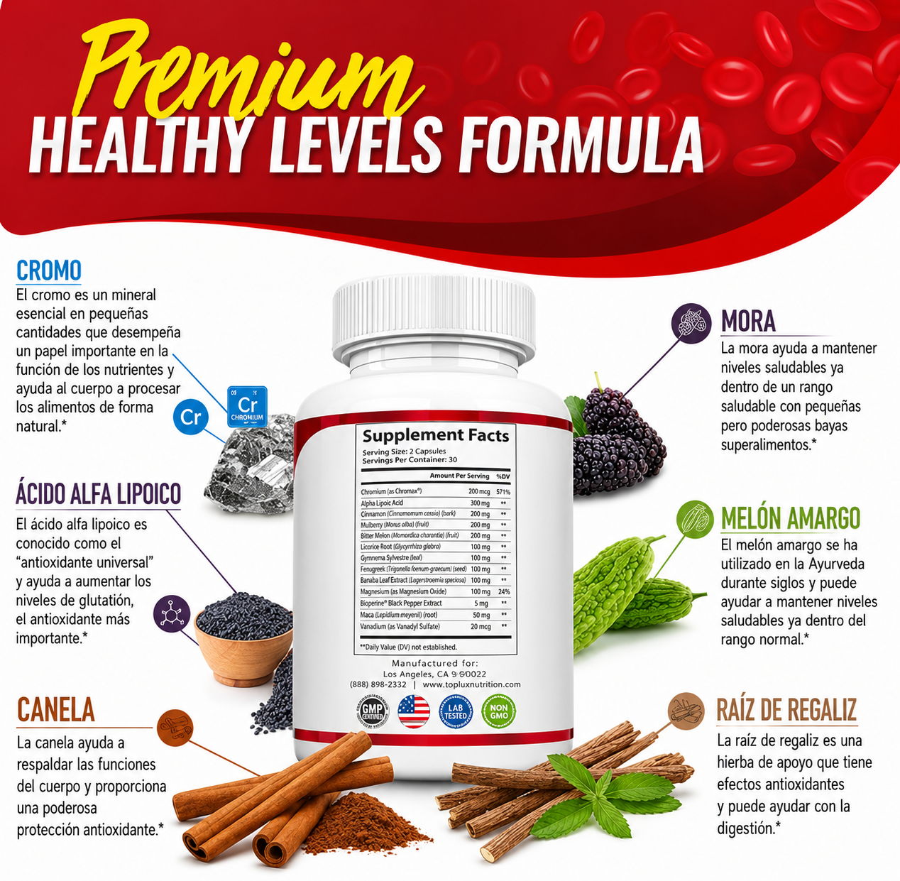 Control Glucosa Natural Fórmula Plus