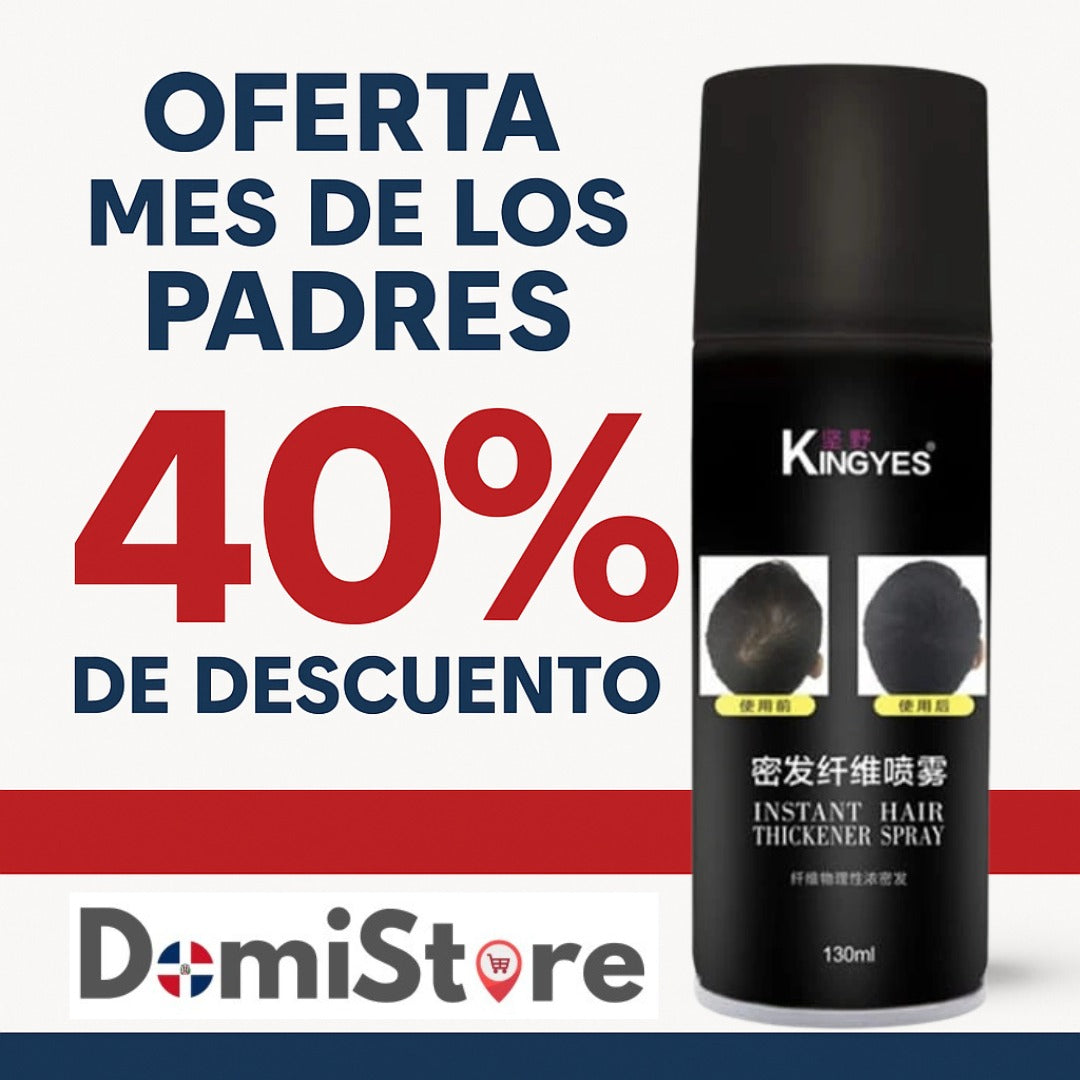 ¡Spray Capilar KingYes – Dile adiós a las canas y la calvicie al instante!