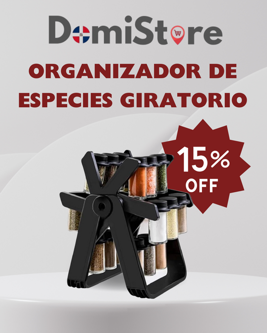 Organizador de especias giratorio 360°