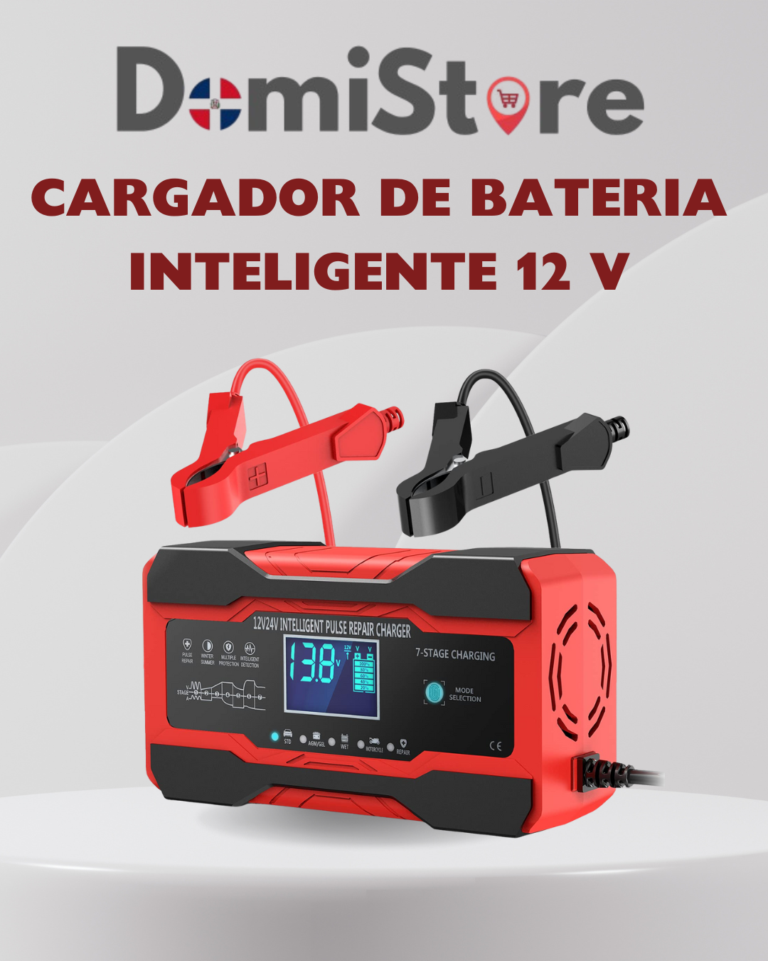 CARGADOR DE BATERIA INTELIGENTE 12 V