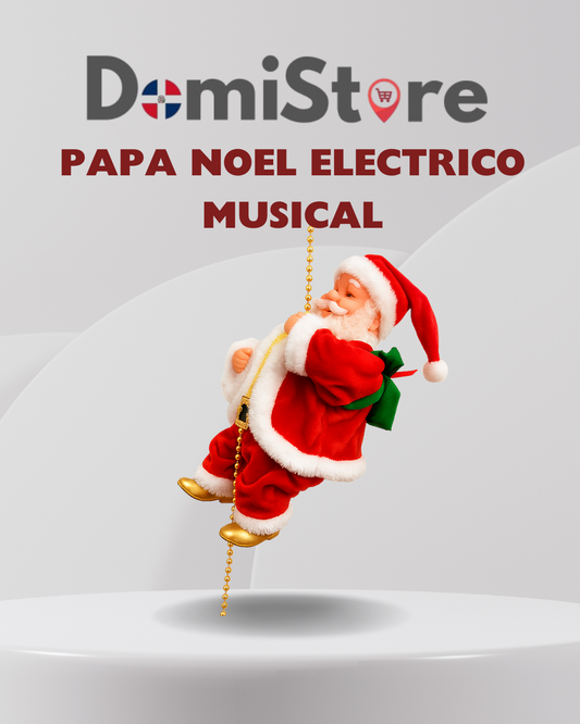 Papá Noel escalador eléctrico musical