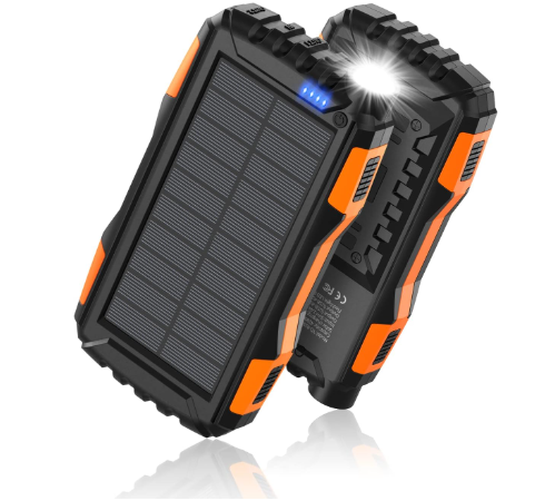 ¡El Poder del Sol! Cargador Portátil Solar 8000mAh con Carga Rápida y Linterna LED Integrada