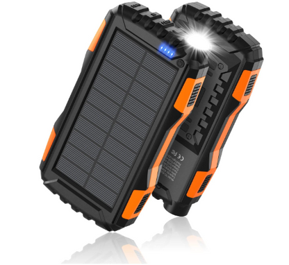 ¡El Poder del Sol! Cargador Portátil Solar 8000mAh con Carga Rápida y Linterna LED Integrada